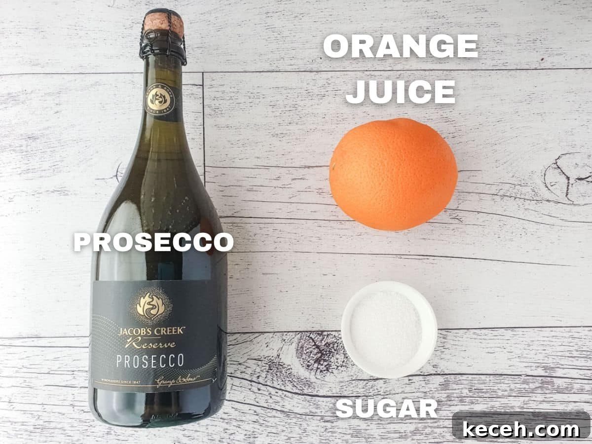 Mimosa Slushie Recipe: Sparkling Brunch Cocktail Guide 3 Ingredients: prosecco, orange juice, sugar.