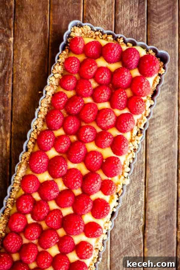 Raspberry Lemon Tart with Toasted Pecan Crust Recipe 5 Raspberry Lemon Tart with a Pecan Crust