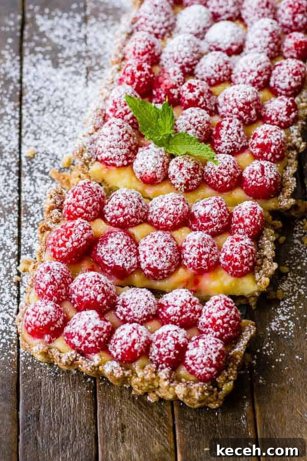 Raspberry Lemon Tart with Toasted Pecan Crust Recipe 6 Raspberry Lemon Tart with a Pecan Crust