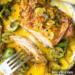 Herb-Roasted Chicken with Warm Citrus and Olive Salsa 9 herb roasted chicken with warm olives and citrus
