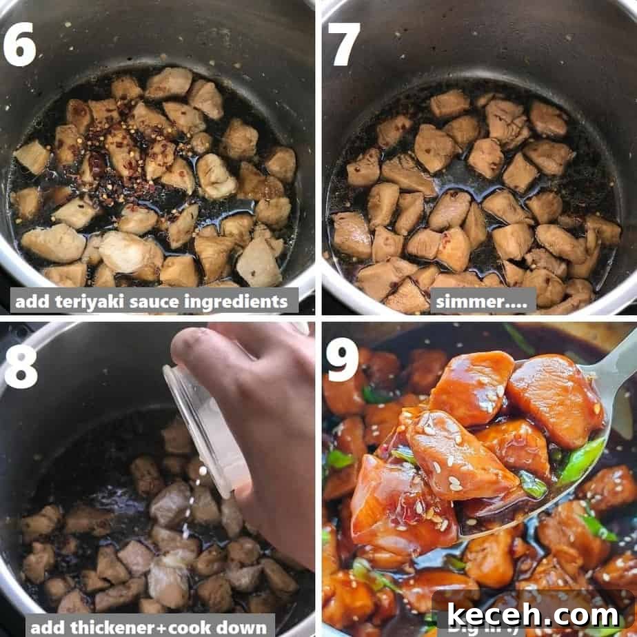 Instant Pot Teriyaki Chicken Recipe: Tender, Savory & Fast 7 thickening homemade teriyaki sauce in instant pot
