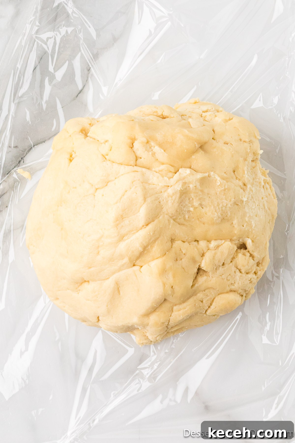 Dough formed into a ball. 