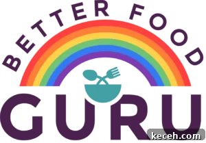 Autumn Vegan Corn Chowder with Butternut and Sweet Potato 6 logo for better food guru vegan food blog.