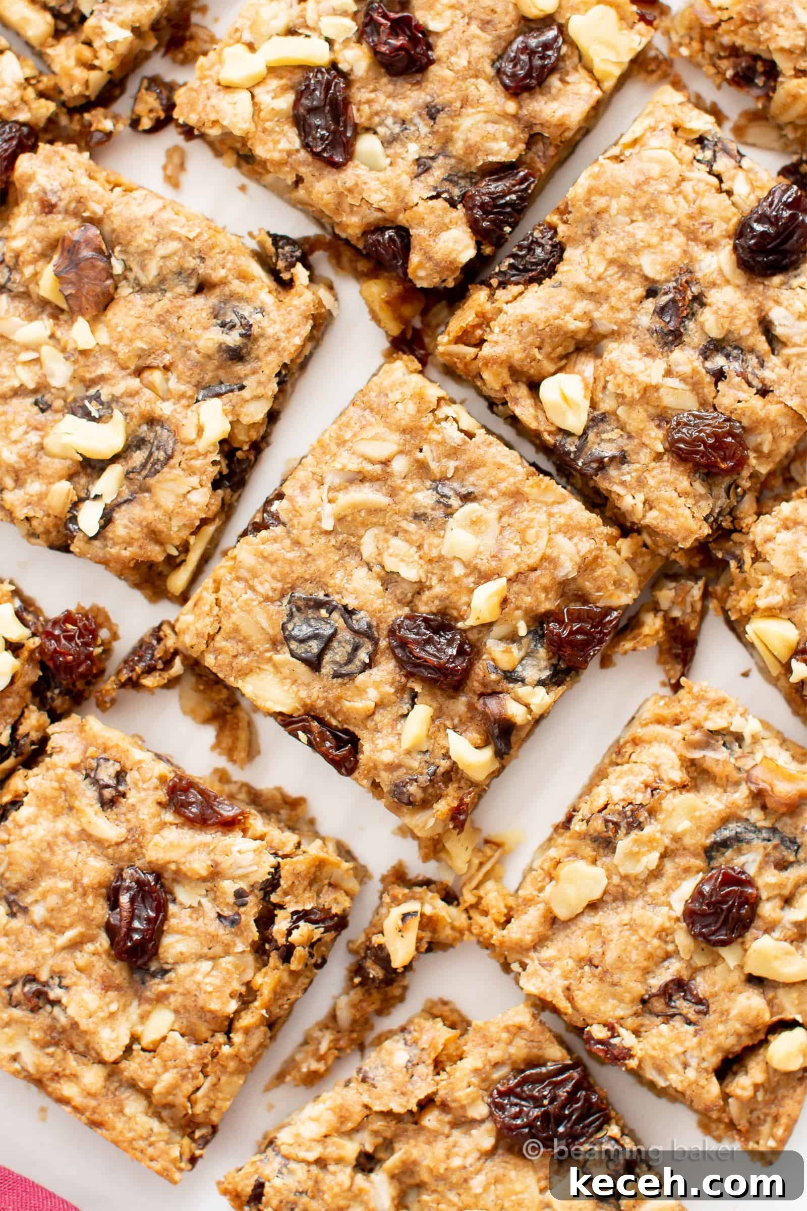Coffee Talk: Moving Update, Birthdays and More Stories 6 The BEST Vegan Oatmeal Raisin Bars Recipe: chewy centers, crispy edges, packed with raisins & oats! The ultimate gluten free oatmeal cookie bars—healthy, homemade & easy! #Oatmeal #Vegan #GlutenFree #Cookies | Recipe at BeamingBaker.com