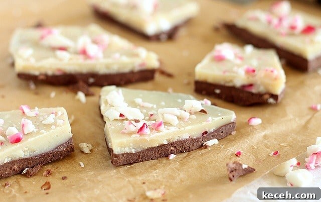 Healthy peppermint bark recipe