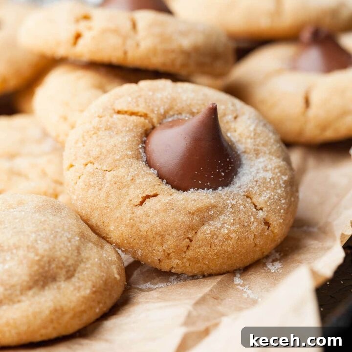 These Gluten Free Peanut Butter Blossoms are soft, chewy, and crowned with a chocolate kiss that makes them impossible to resist. This classic Christmas cookie recipe is perfect for the holidays - or any day you need a little sweet magic.