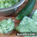Freeze Fresh Zucchini from the Garden: Step-by-Step Guide for Crispy Texture 6 measuring out grated zucchini cup by cup and bagging it for the freezer