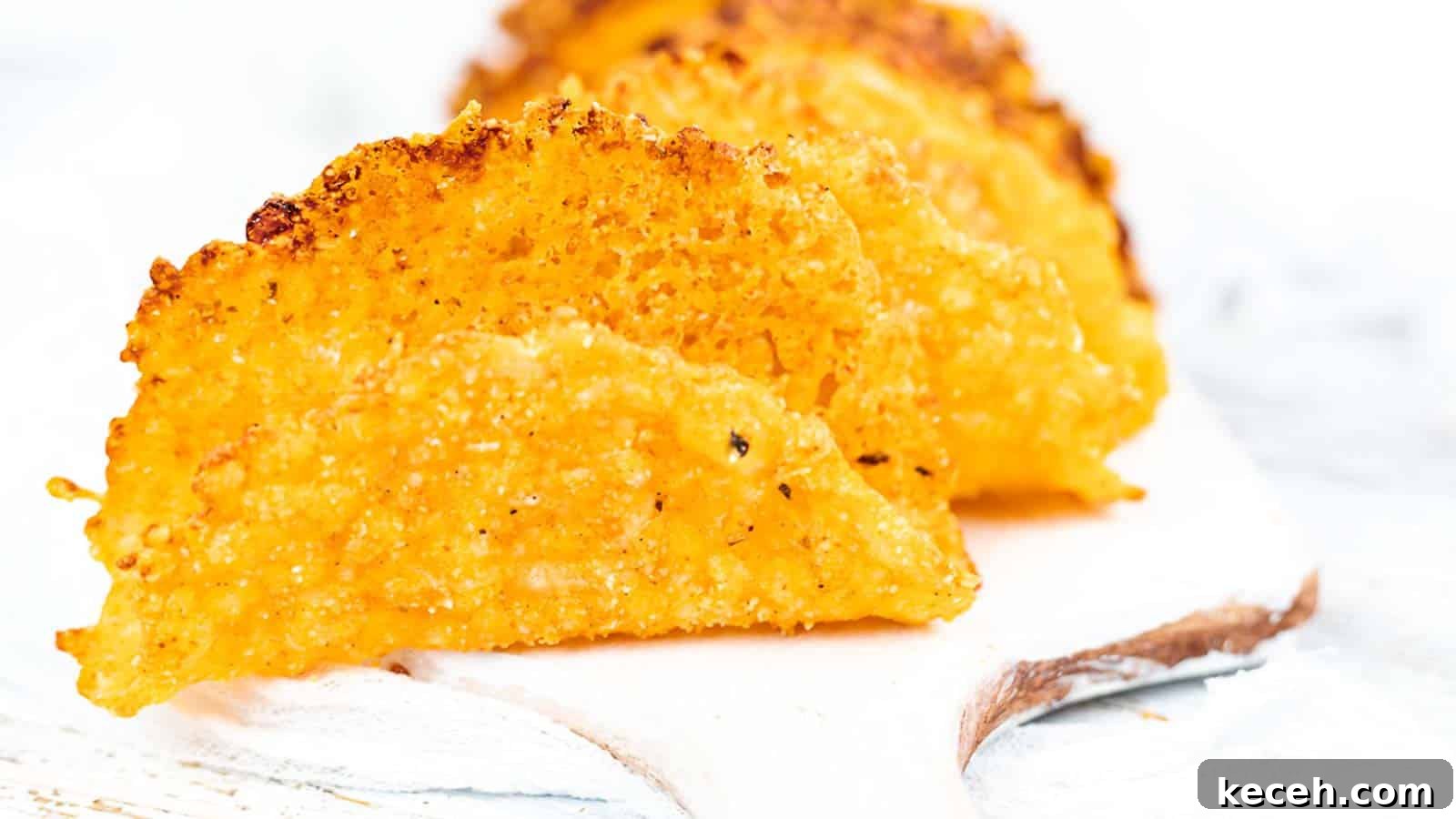 13 Delicious Low-Carb Mexican Recipes Worth Trying 5 Almond Flour Keto Taco Shells on a white board.