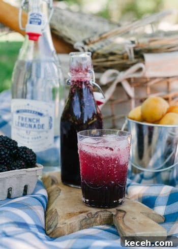 Blackberry Shrub Lemonade | www.kitchenconfidante.com