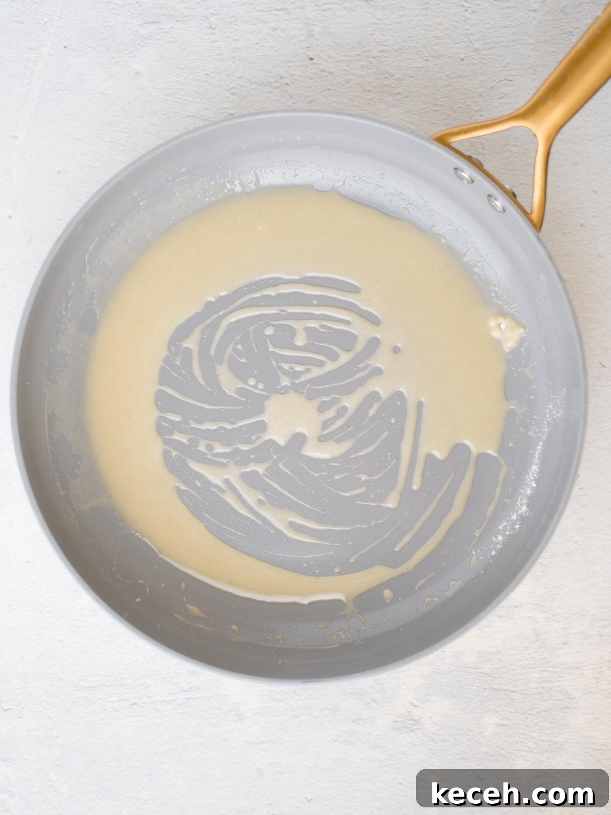 a roux in a skillet