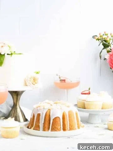 a variety of cakes decorated with flowers.