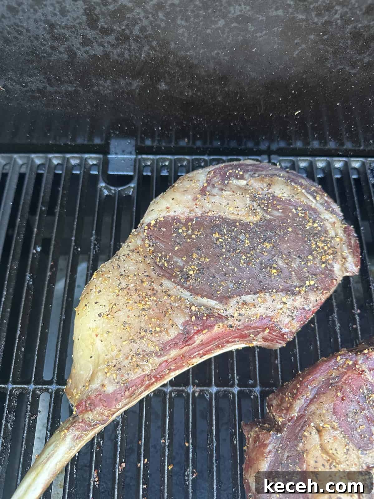 Tomahawk being smoked 