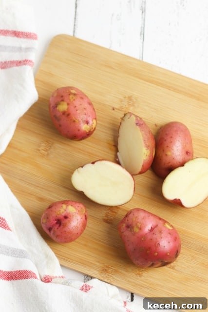 Crispy Bacon Cheddar Ranch Smashed Potatoes Recipe 4 red potatoes