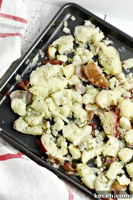 Crispy Bacon Cheddar Ranch Smashed Potatoes Recipe 7 smashed potatoes