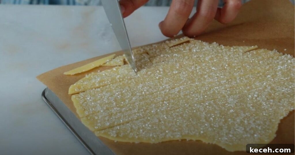 Slice-and-Bake Christmas Cookies: Quick Holiday Cookie Recipes 14 cutting thin plain dough with sprinkles
