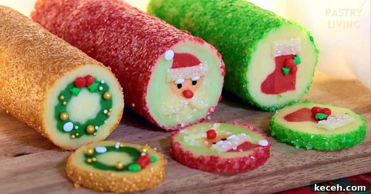 Slice-and-Bake Christmas Cookies: Quick Holiday Cookie Recipes 3 3 slice-and-bake Christmas cookie dough logs