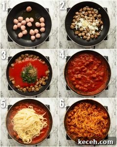 how to make spaghetti meatballs 6 step by step photos showing how to make spaghetti meatballs