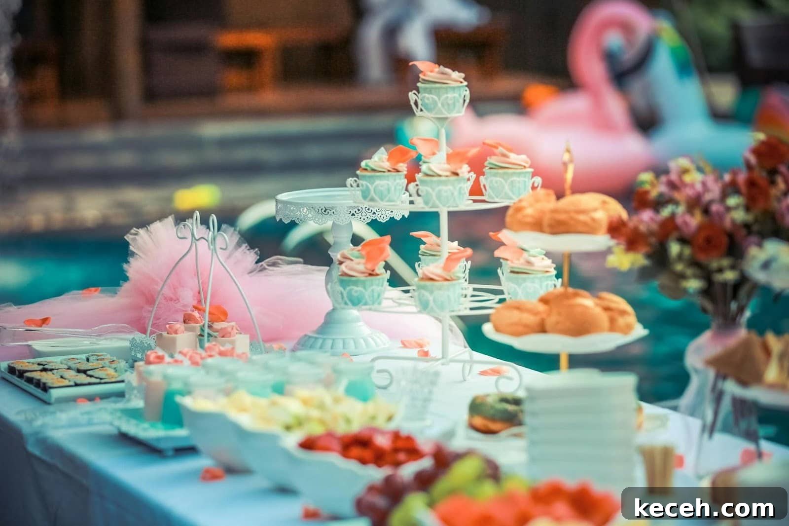 cupcakes and desserts at a birthday party