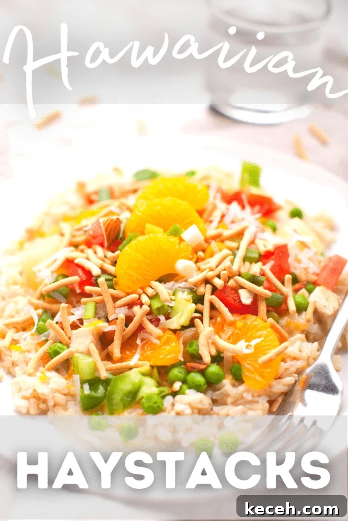 hawaiian haystacks with text