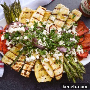 Grilled Vegetables with Tomato-Basil Sauce, Feta & Fresh Herbs 6 img 30043 5
