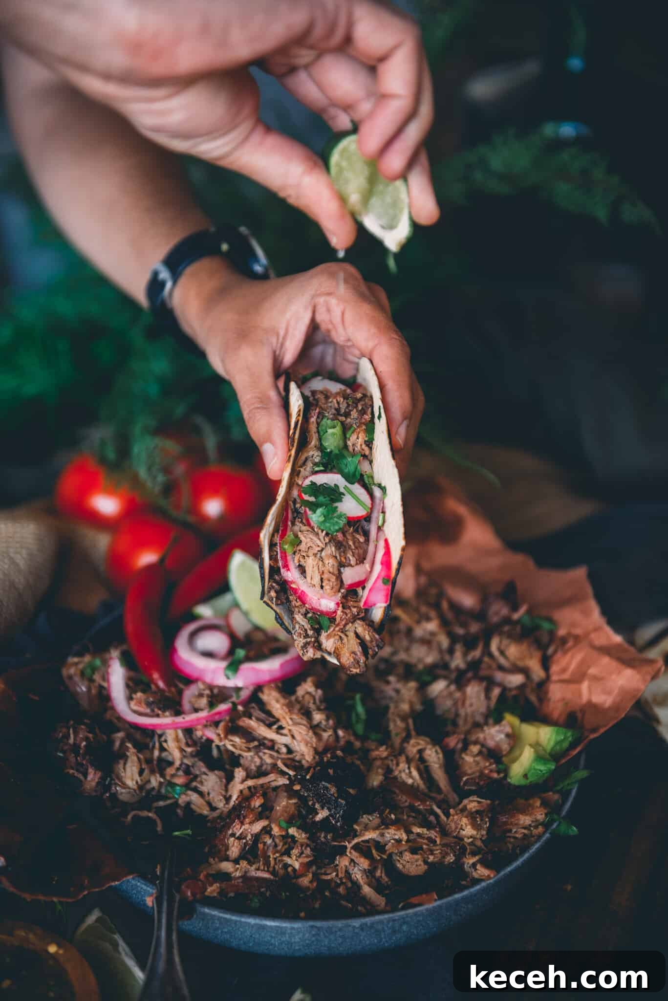Smoked Lamb Barbacoa Recipe: Tender, Flavorful Slow-Smoked Lamb 3 Pulled lamb barbacoa ready to serve