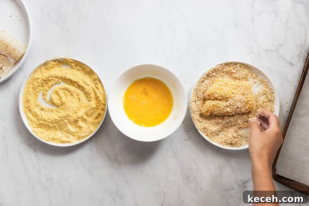 Crispy Oven-Baked Fish Sandwiches You’ll Crave 5 Coating fish fillet with panko breadcrumbs for a golden brown crust