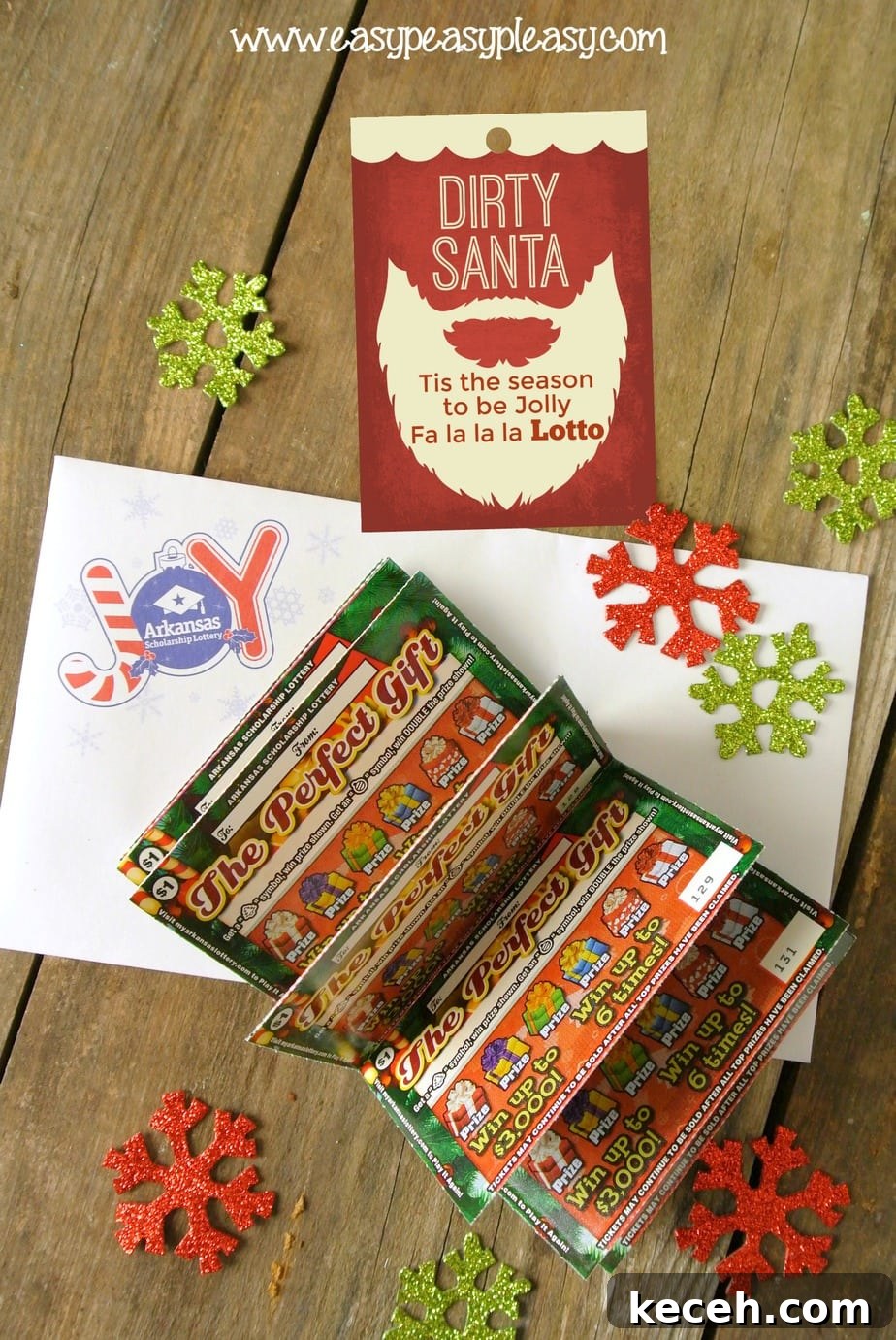Arkansas Scholarship Lottery Tickets make the perfect Dirty Santa Gift. Come grab some free printable Christmas Gift Tags.