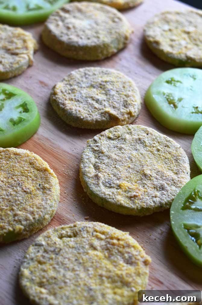 Crispy Fried Green Tomatoes with Goat Cheese & Roasted Red Pepper Vinaigrette 4 Fried Green Tomatoes with Goat Cheese and Roasted Red Pepper Vinaigrette. This Southern-meets-Italian appetizer is bound to be a late-summer favorite. I crave it all year long! | hostthetoast.com