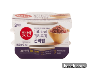 Black Konjac Rice with Low-Carb Shirataki (흑미곤약밥) 9 affiliate microwavable black konjac rice