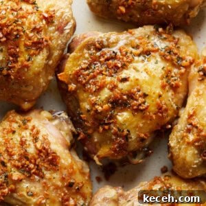 Crispy Baked Garlic Butter Chicken Thighs 9 img 33945 8