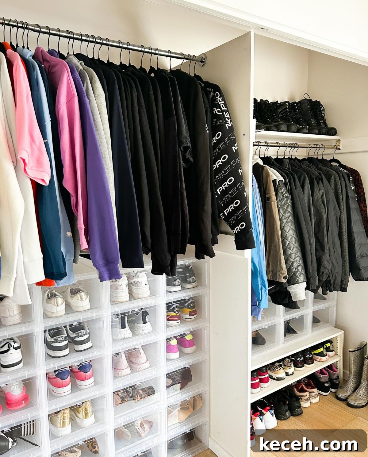 21 Clever Shoe Storage Ideas for Overcrowded Closets 11 9. Shoe Storage Boxes