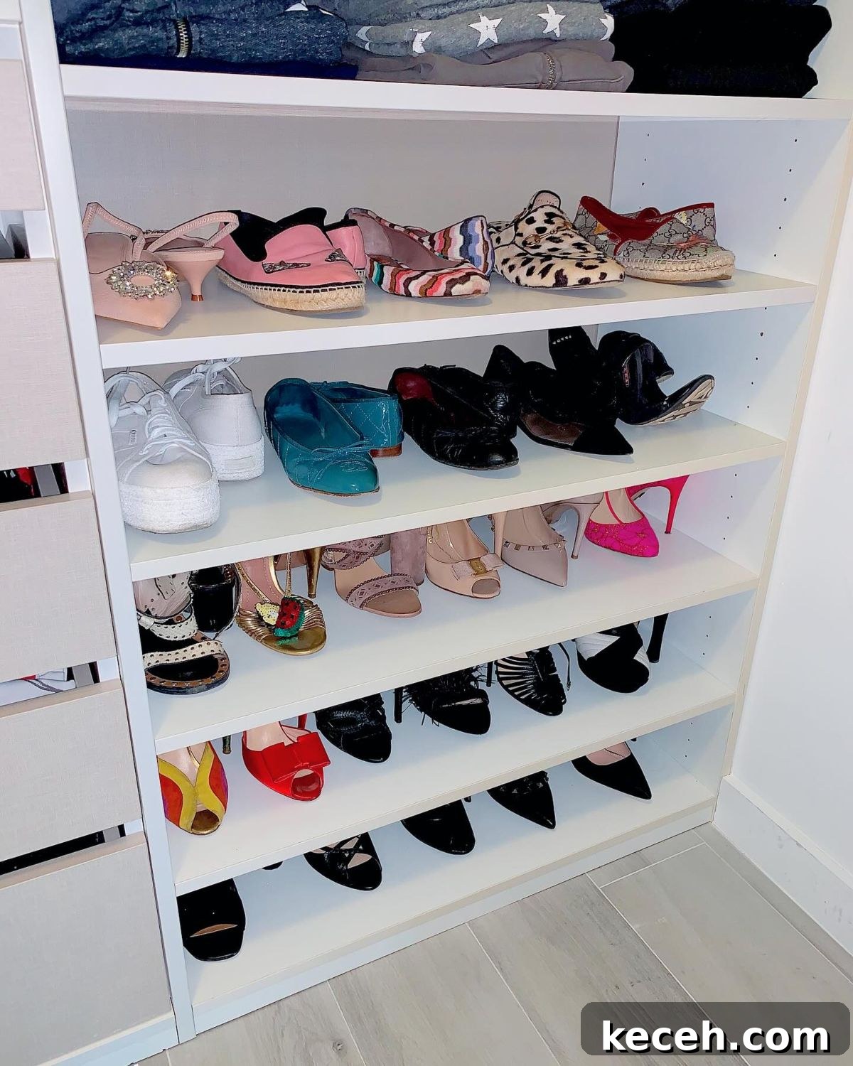 21 Clever Shoe Storage Ideas for Overcrowded Closets 20 18. Shoe Wall