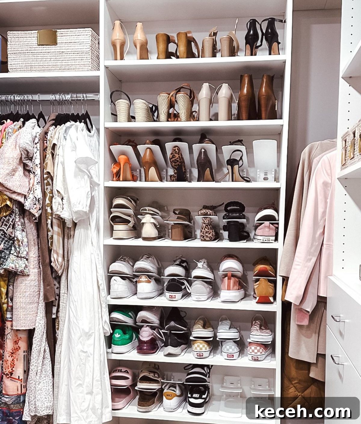 21 Clever Shoe Storage Ideas for Overcrowded Closets 21 19. Shoe Space Savers