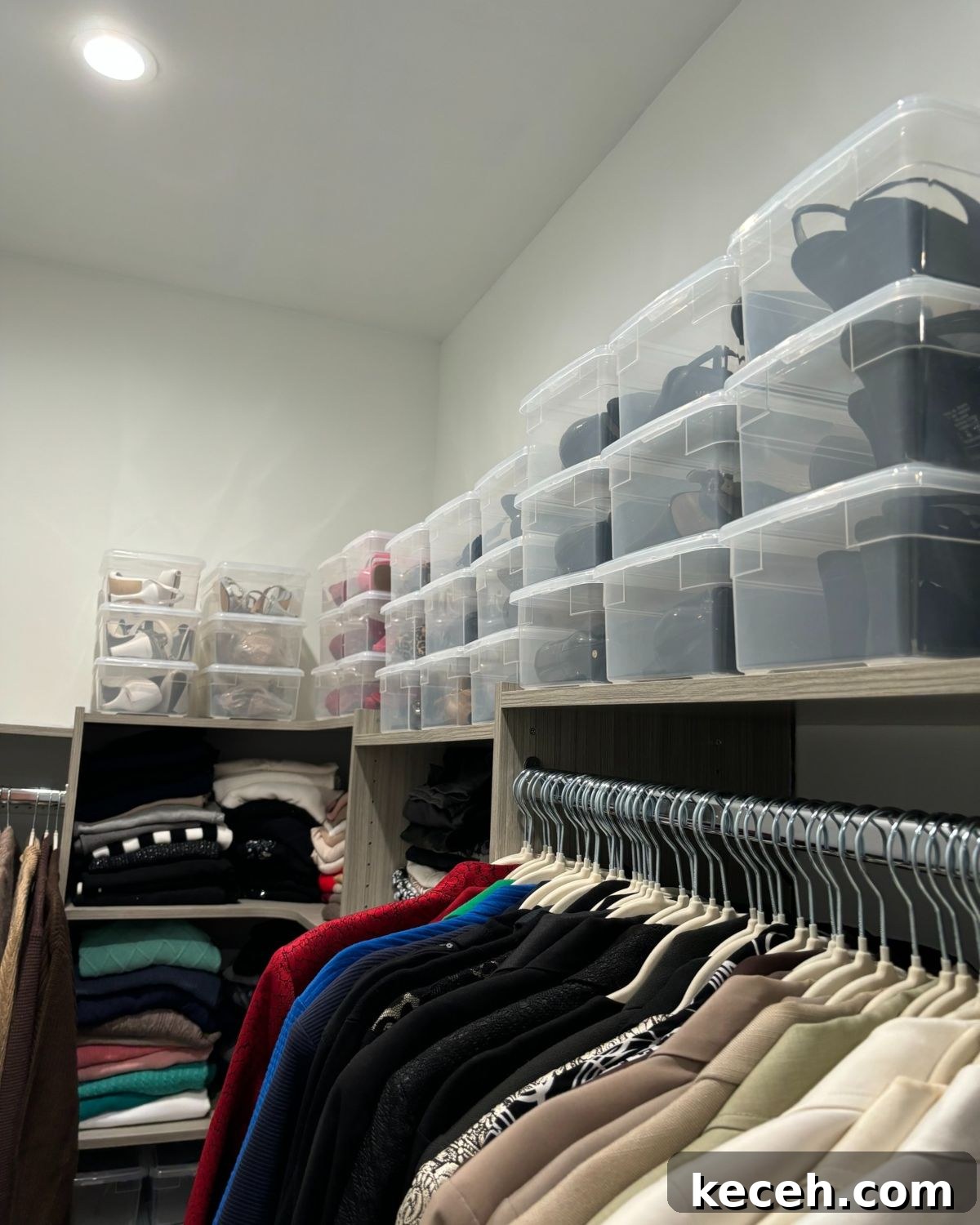 21 Clever Shoe Storage Ideas for Overcrowded Closets 23 21. Clear Bins