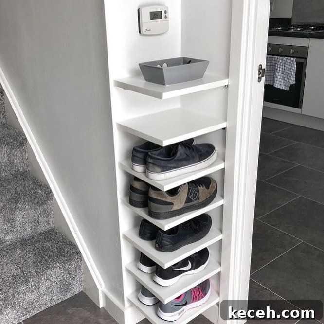 21 Clever Shoe Storage Ideas for Overcrowded Closets 7 5. Corner Shelves