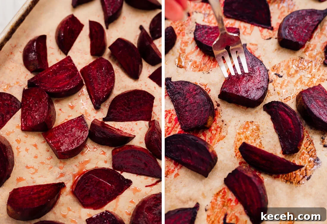 beets before and after roasting