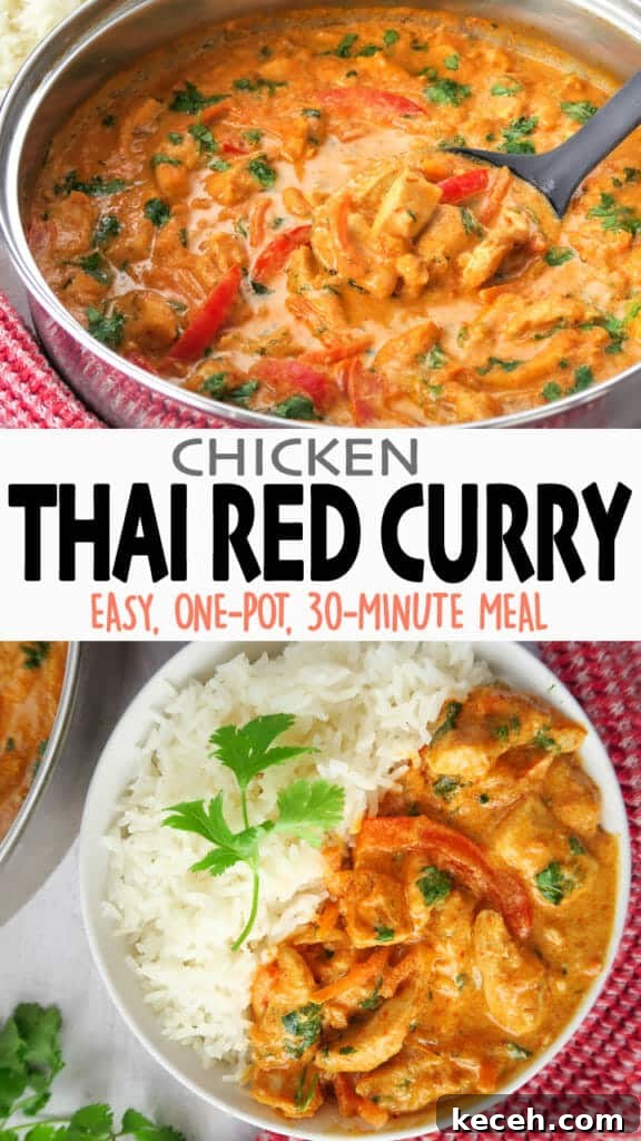 30-Minute One-Pot Thai Red Curry Chicken Recipe 16 Easy Thai Red Curry Chicken {One Pot, 30 Minute Meal}