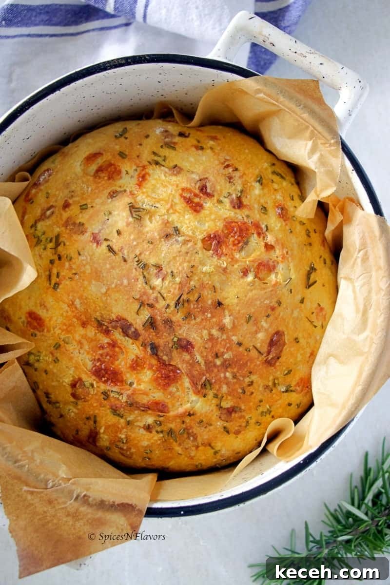 Instant Pot No-Knead Bread: Foolproof Recipe & Step-by-Step Guide 11 no knead bread in dutch oven with rosemary