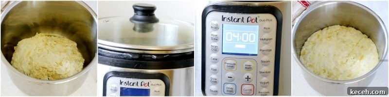 Instant Pot No-Knead Bread: Foolproof Recipe & Step-by-Step Guide 6 proofing dough in instant pot