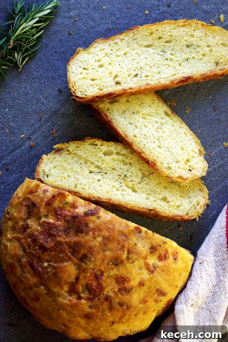 Instant Pot No-Knead Bread: Foolproof Recipe & Step-by-Step Guide 9 sliced loaf showing texture