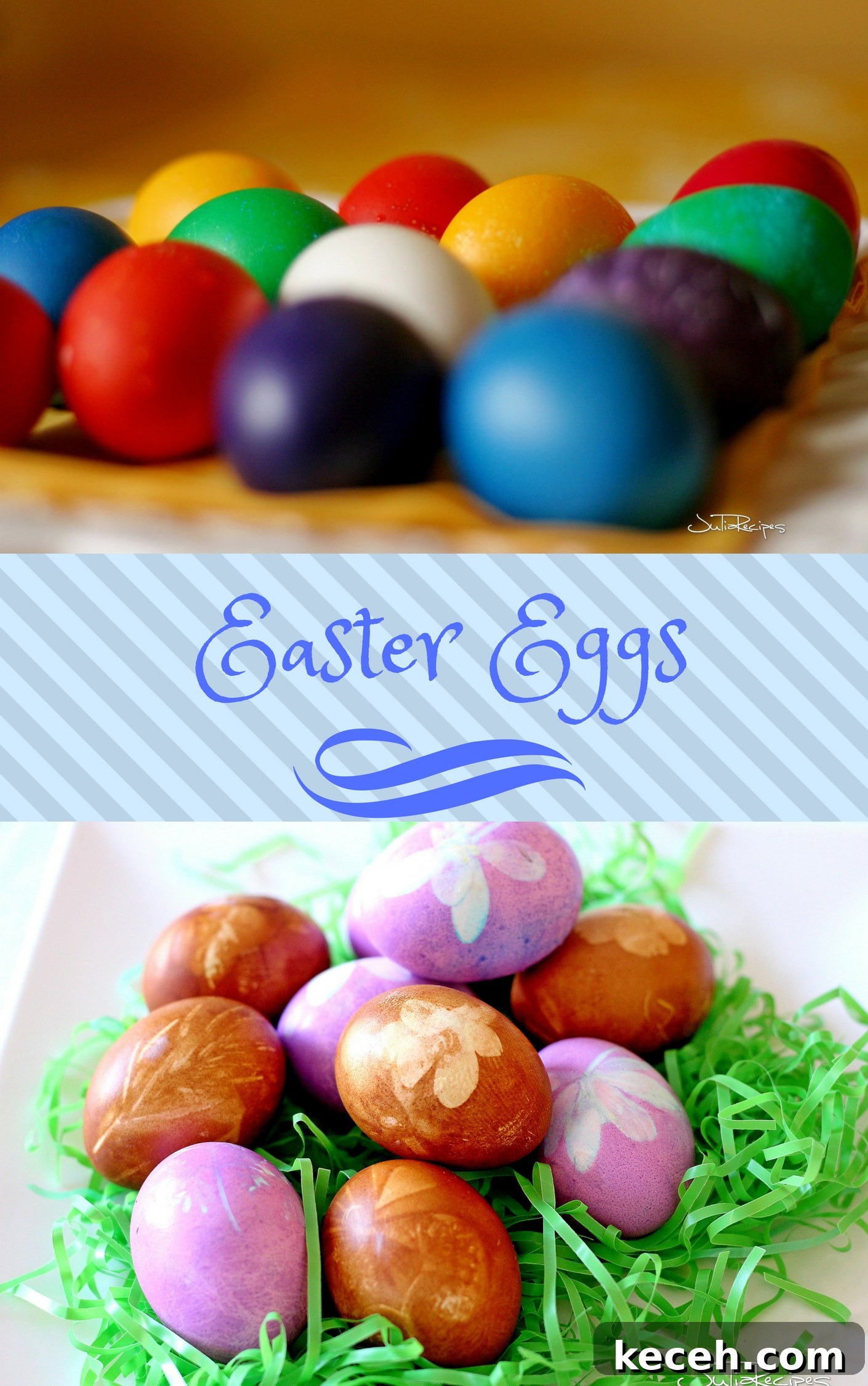 Czech Easter Traditions from My Home: Customs, Foods & Crafts 7 Easter coloured eggs