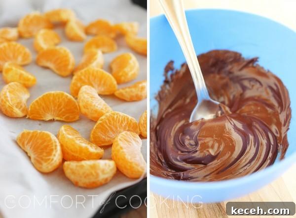 Sea Salt Chocolate-Dipped Clementines: Irresistible Snack 3 Chocolate Dipped Clementines with Sea Salt – Tiny, sweet and salty treats
