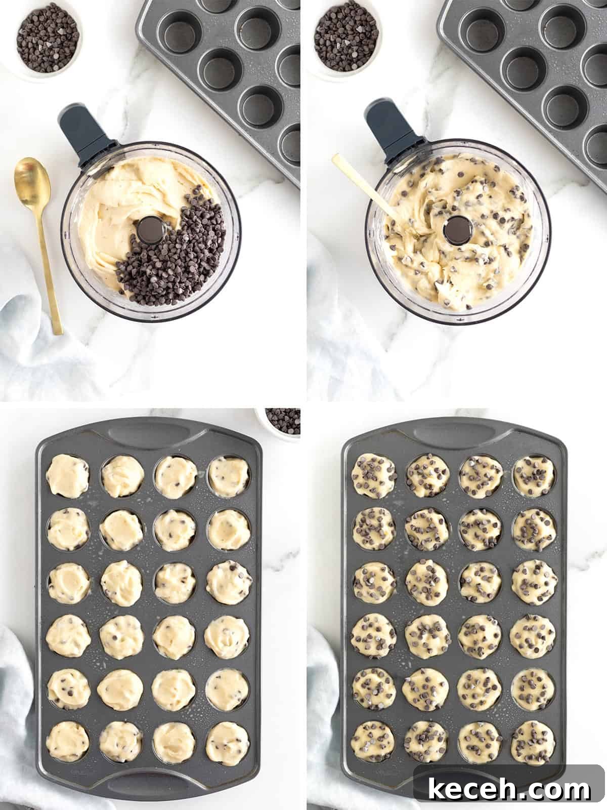 Banana Chocolate Chip Ice Cream Bites — 2-Ingredient Frozen Treats 9 Steps to make two-bite banana ice cream bites.