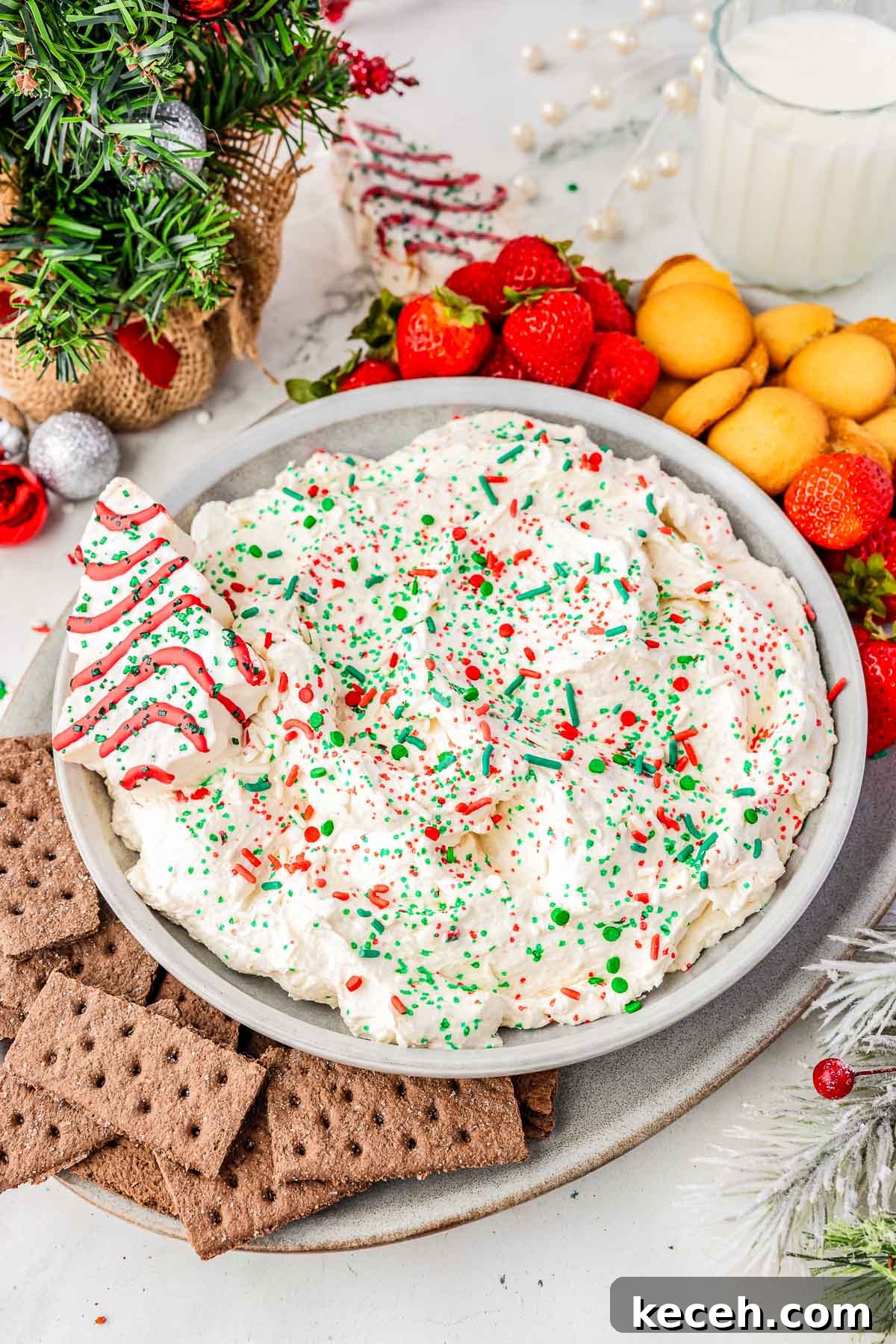 Christmas Tree Cake Dip Recipe: Festive Dessert for Holiday Parties 3 festive holiday creamy dessert