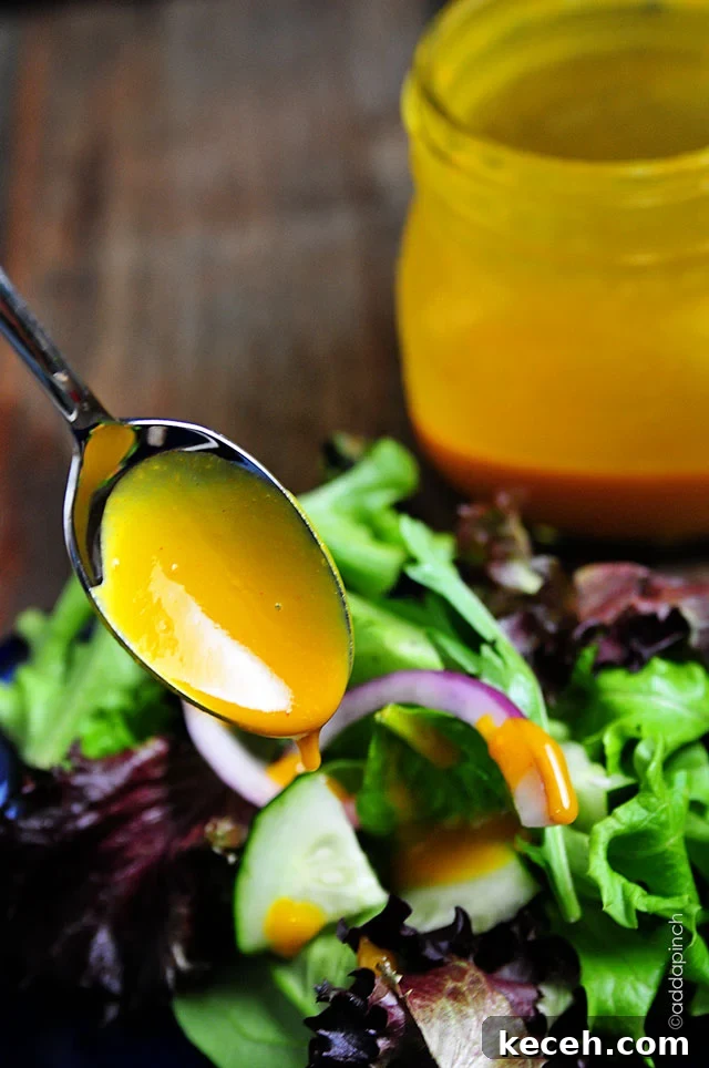 Homemade Honey Mustard Dressing Recipe for Salads and Dips 2 Honey Mustard Dressing Recipe | © addapinch.com