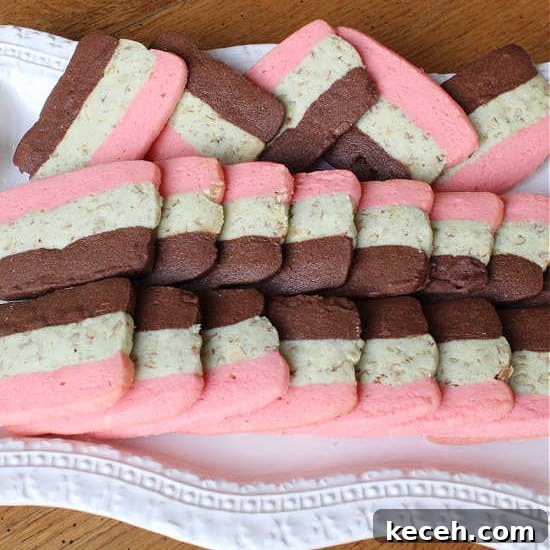 Italian Spumoni Cookies are a vintage recipe, easy, and thoroughly delicious. Italian Spumoni Cookies