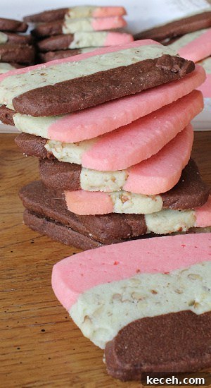 Italian Spumoni Cookies are great for cookie exchanges, freeze well, and taste amazing. Italian Spumoni Cookies