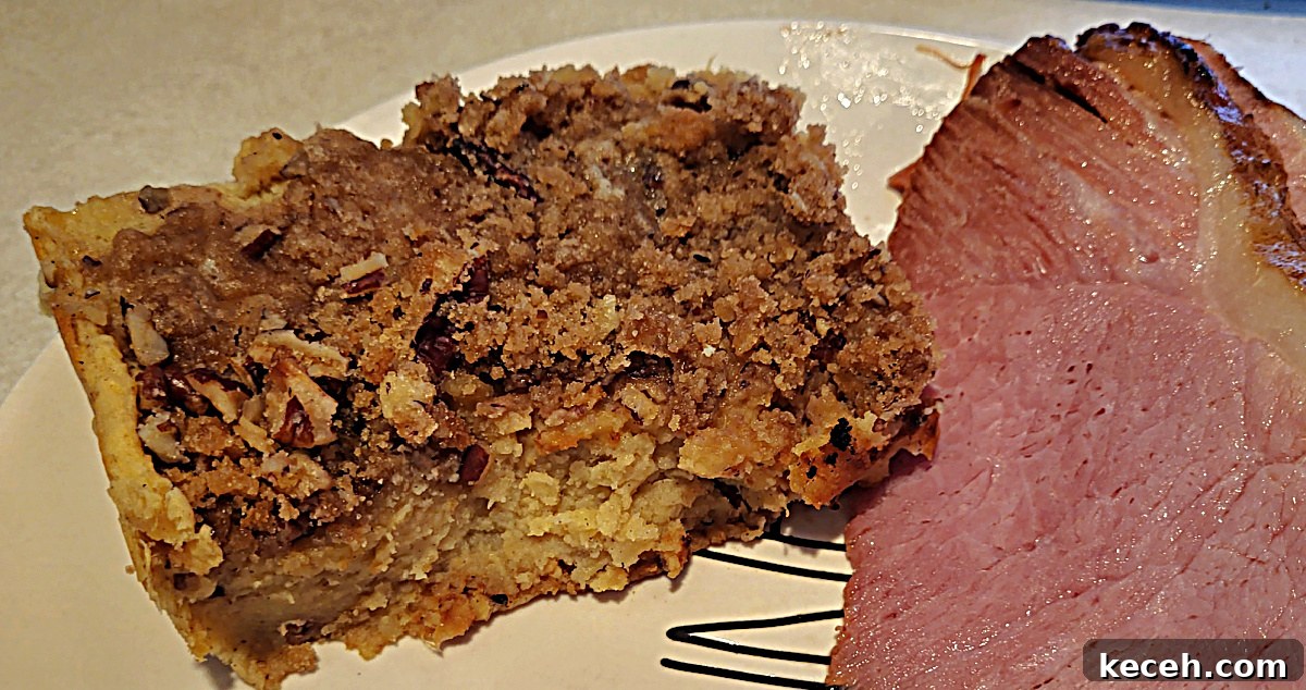 Smoked Sweet Potato Casserole with Maple Pecan Topping 9 Smoked Sweet Potato Casserole Served With Smoked Ham