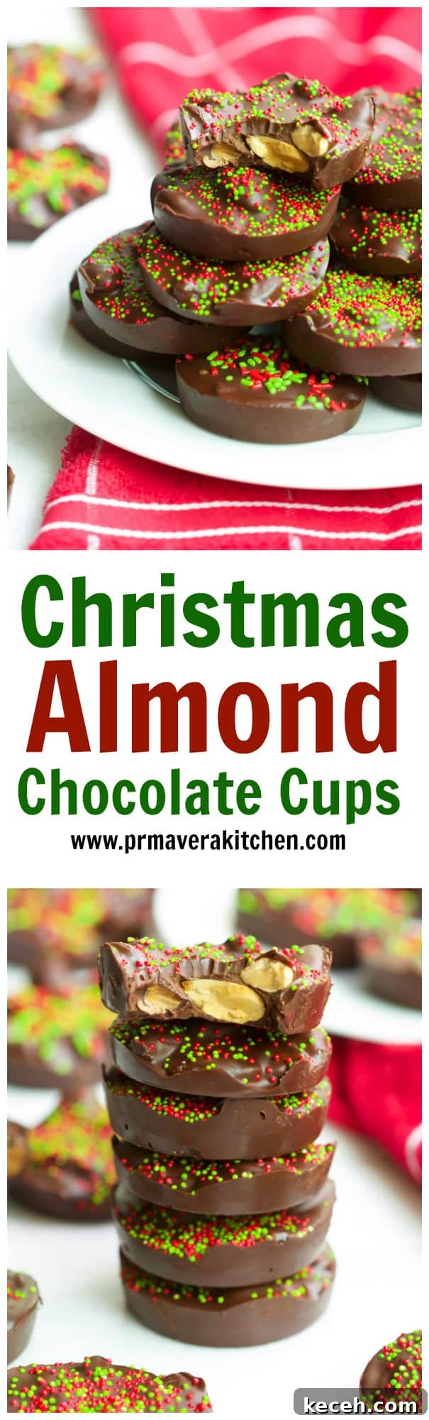 christmas-almond-chocolate-cups - These Christmas Almond Chocolate Cups are made with only 3-Ingredients and they require no baking. It's ultra-easy to make, delicious, gluten-free and vegan too! christmas-almond-chocolate-cups - These Christmas Almond Chocolate Cups are made with only 3-Ingredients and they require no baking. It's ultra-easy to make, delicious, gluten-free and vegan too!