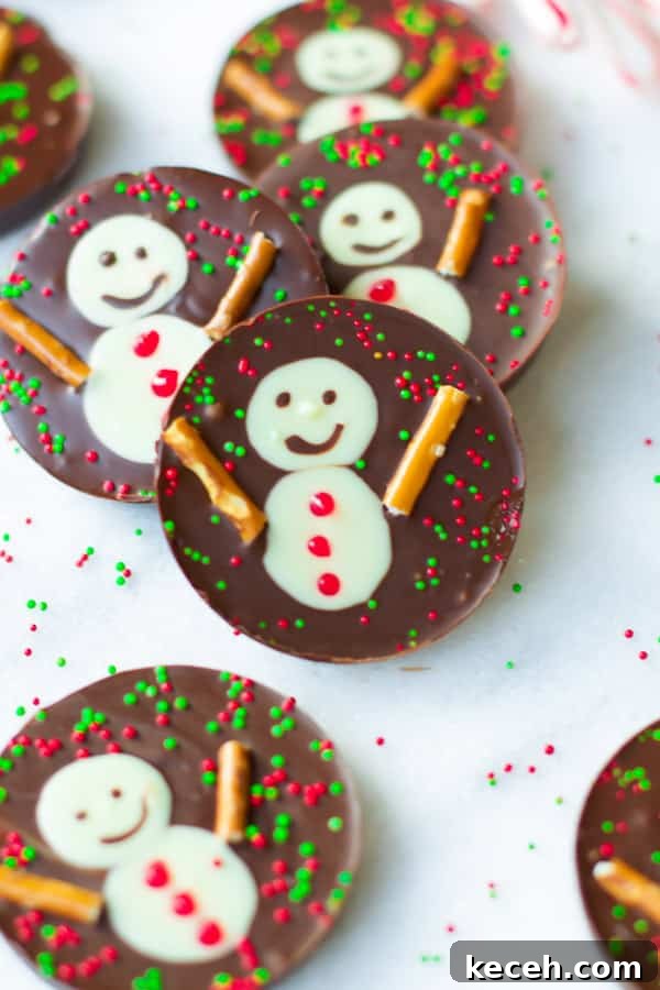 Christmas Almond Chocolate Cups Recipe for Festive Homemade Treats 3 snowman chocolate cups primavera kitchen recipe